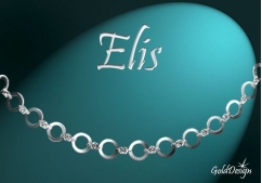 Elis - náramek stříbřený